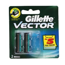GILLETTE VECTER PLUS CATRIDGES  2'S